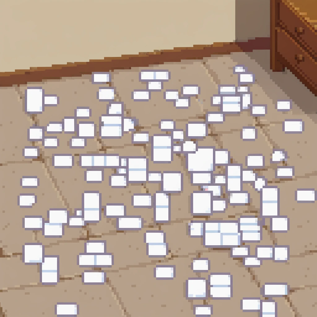 papers on the floor emoji