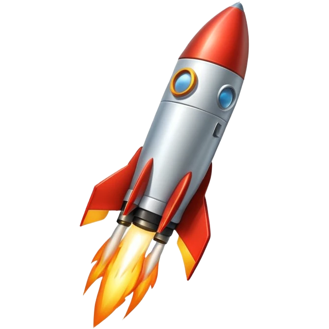 rocket sent to space emoji