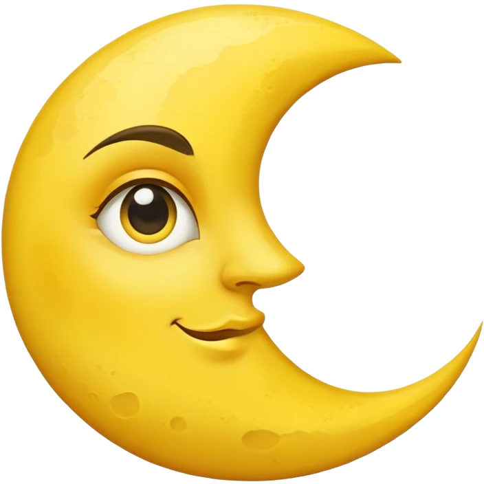 moon emoji with side eye emoji