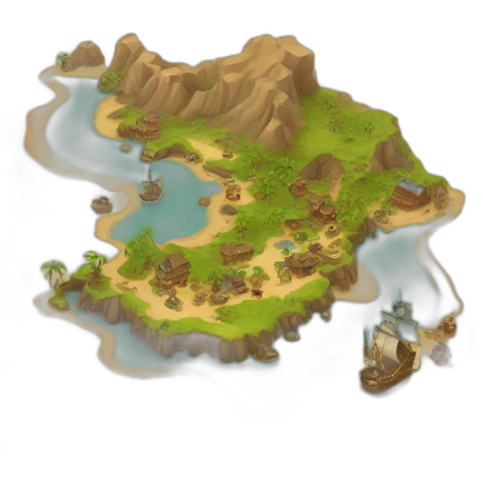 big pirate map emoji