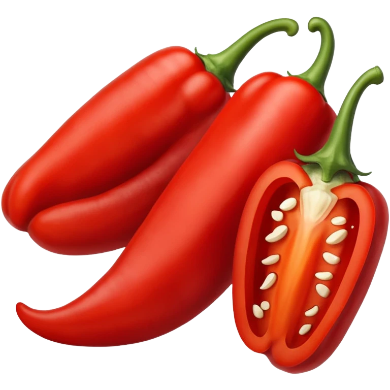 sliced red pepper emoji