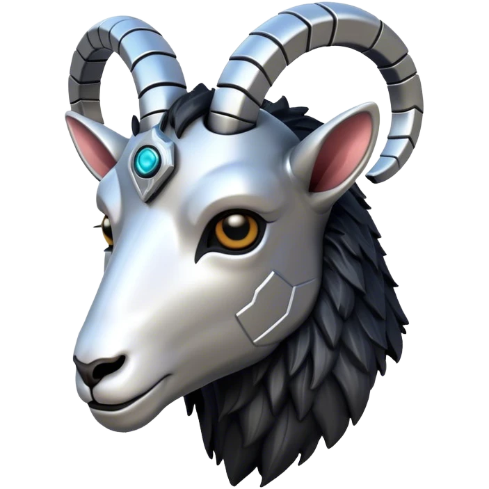 Cybernetic Ram(Goat) head  emoji