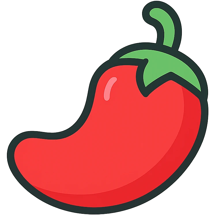 a fat chili pepper emoji