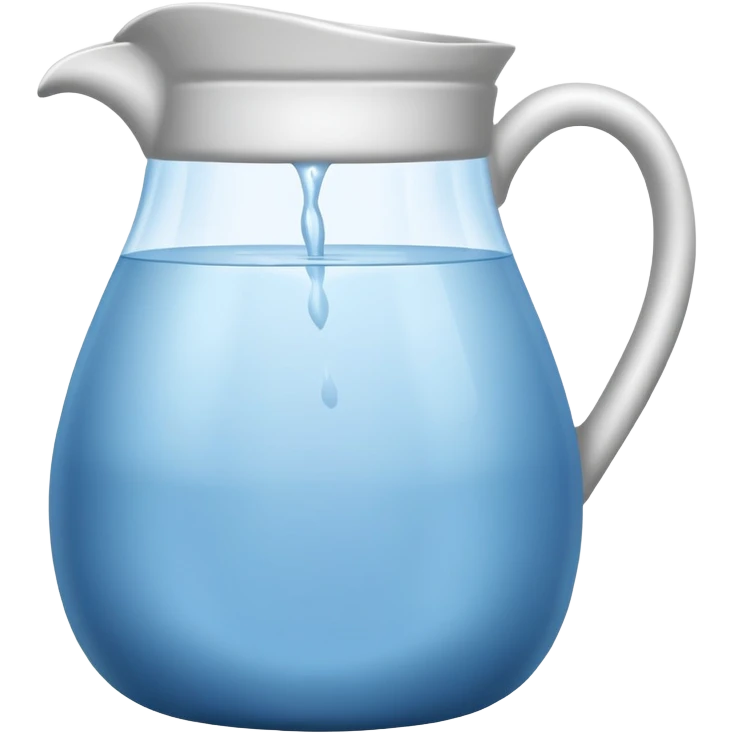 water jug, ceramic pitcher with water emoji