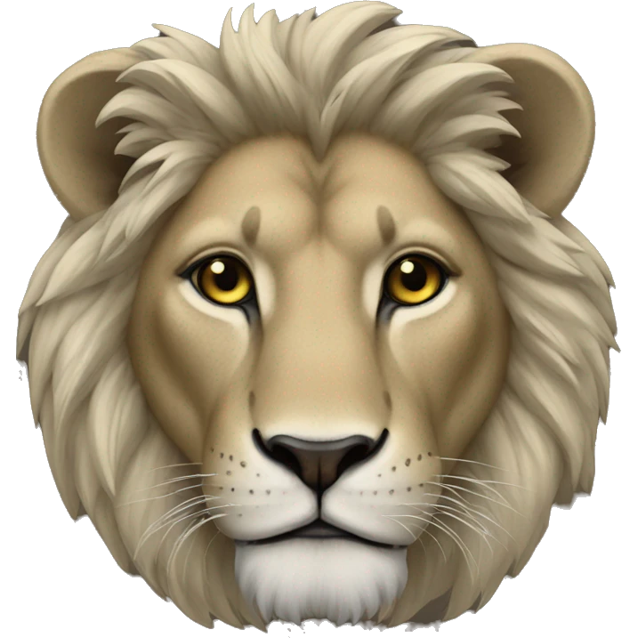 Lion noir emoji