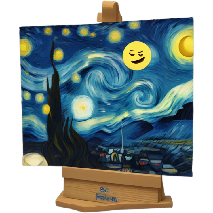 Van Gogh starry night  emoji