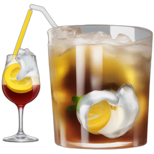 Emmanuel Macron drink a alcool emoji