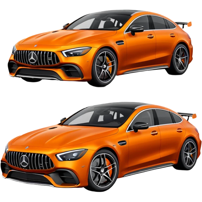 Mercedes amg gt 63 orange colour emoji