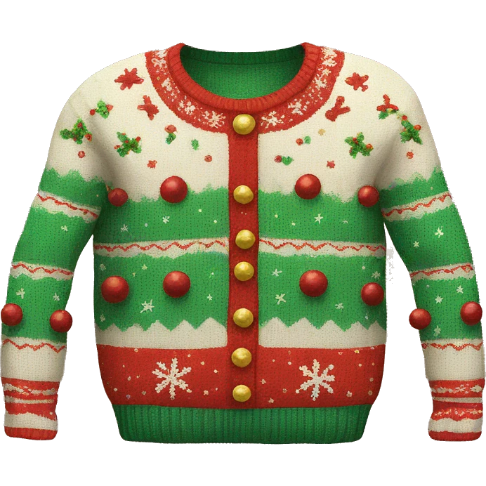 Ugly Christmas Sweater emoji