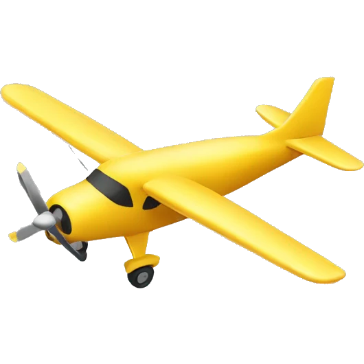 yellow airplane  emoji