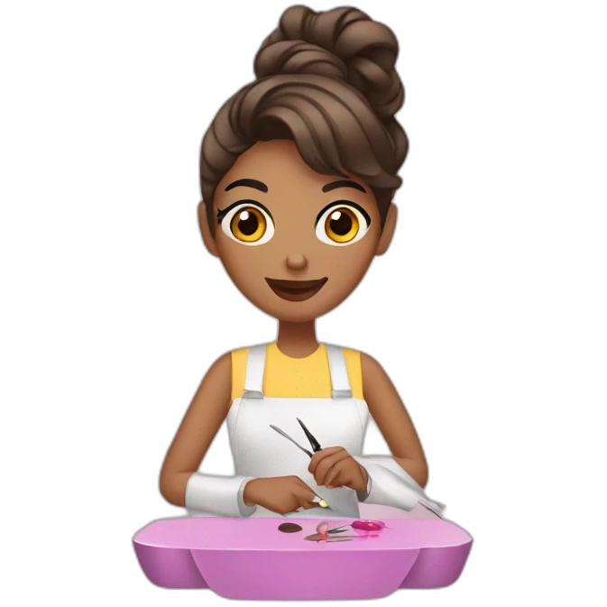 Women nail artist emoji