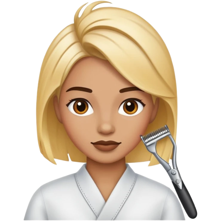 Hairstylist coloring hair emoji