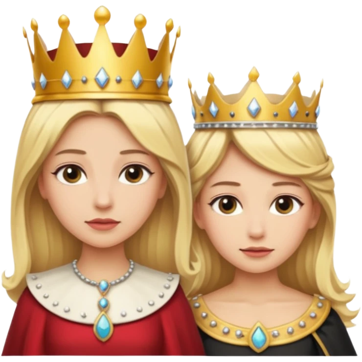 Blonde Queen and servant emoji