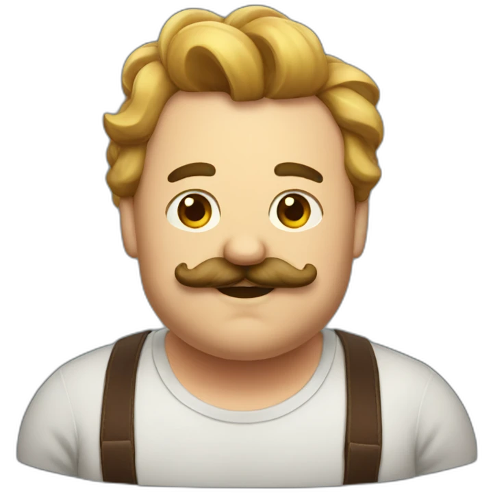 chet moustache fat emoji
