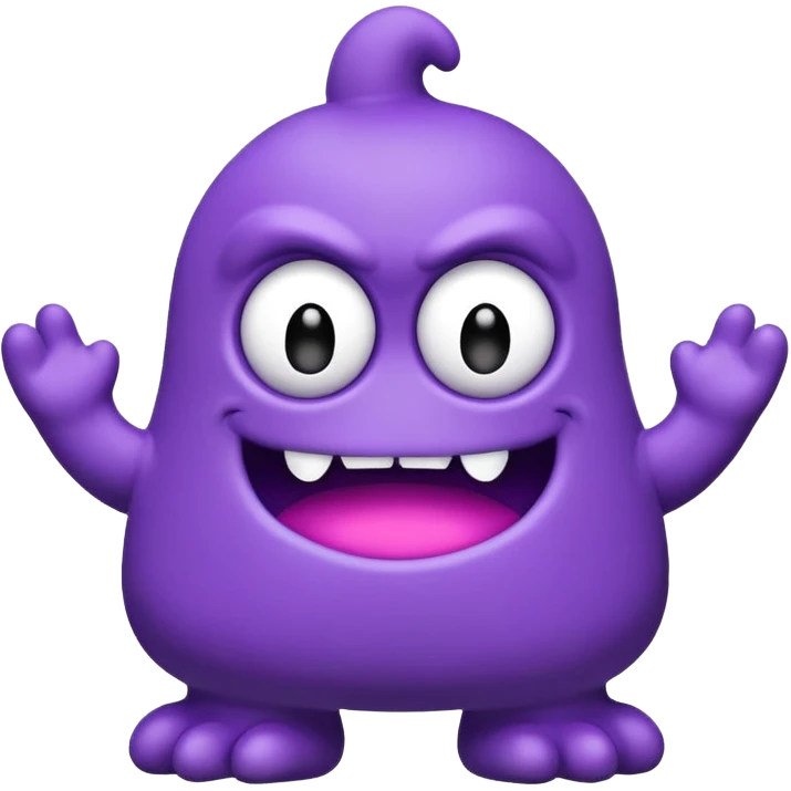 mcdonalds grimace the monster character emoji
