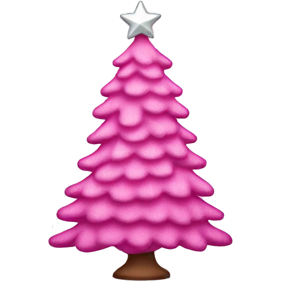 pink christmas tree emoji