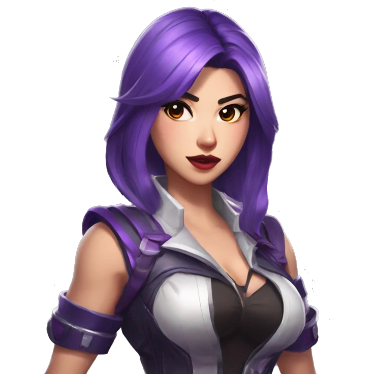 Selena from Mobile legends Bang Bang stands outraged emoji