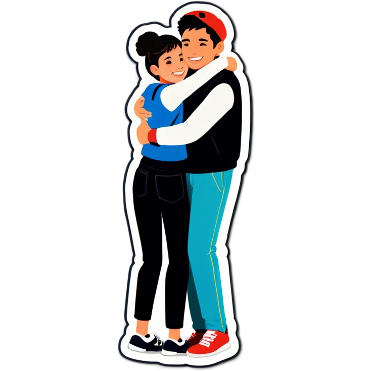 two people hugging  ￼ emoji