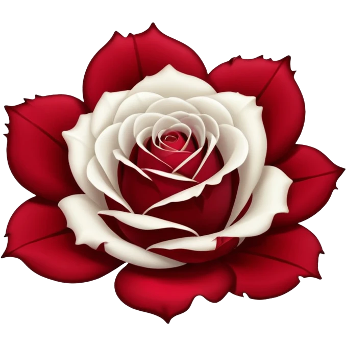 white rose stained in blood emoji