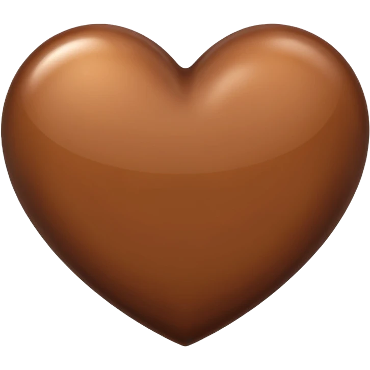 coração marrom emoji