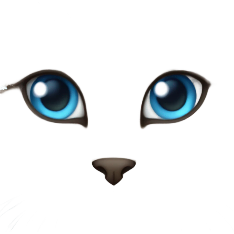 Cat with snowflakes for eyes emoji