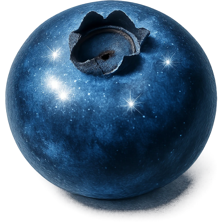 sparkling blueberry emoji