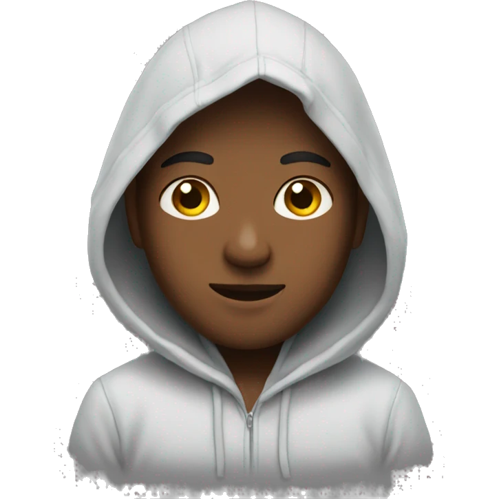 Human wearing a Hoddie emoji
