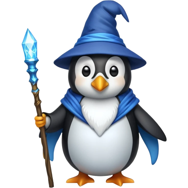 Penguin Wizard emoji