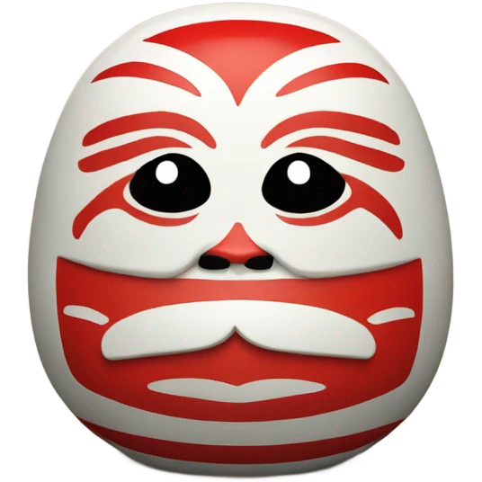 daruma japan figurine emoji