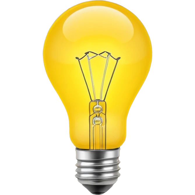 human head silhouette with a glowing light bulb inside emoji