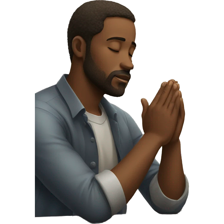  fair christian man praying emoji