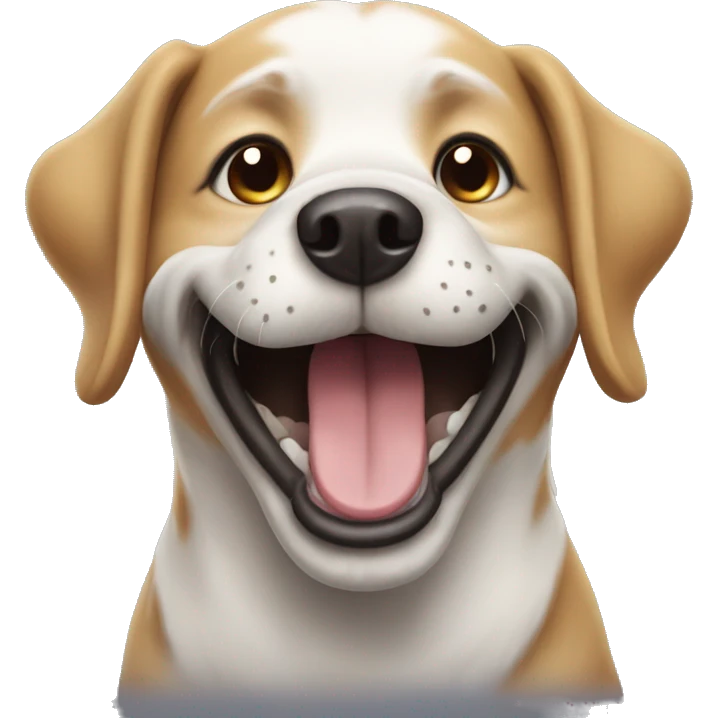 Happy dog emoji