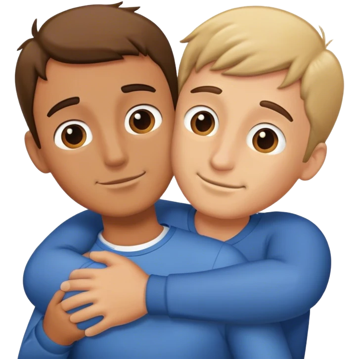 Gay hug emoji