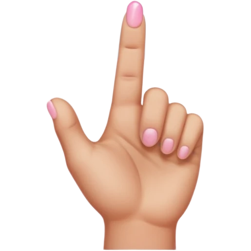 hand reaching down from clouds, representing the 'finger of god', apple emoji style, no text emoji