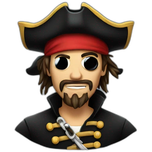 Pirate hacker emoji