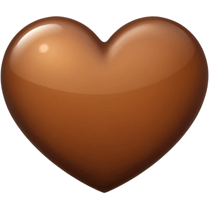 cuore marrone emoji