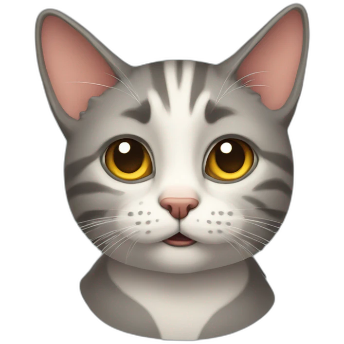 Sceptical cat emoji