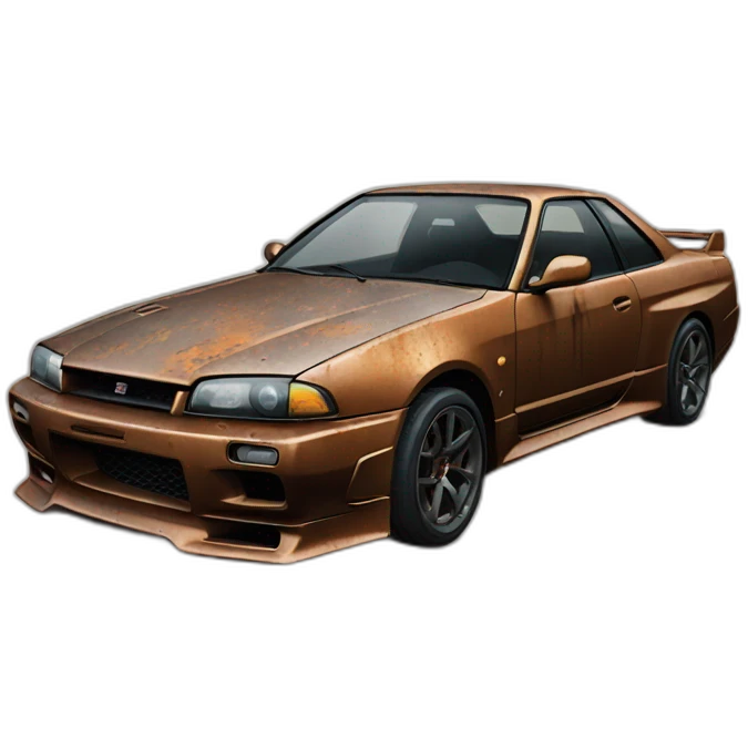 Nissan skyline rusted emoji