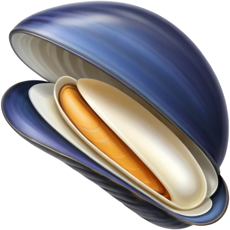 sticker of one open mussels emoji