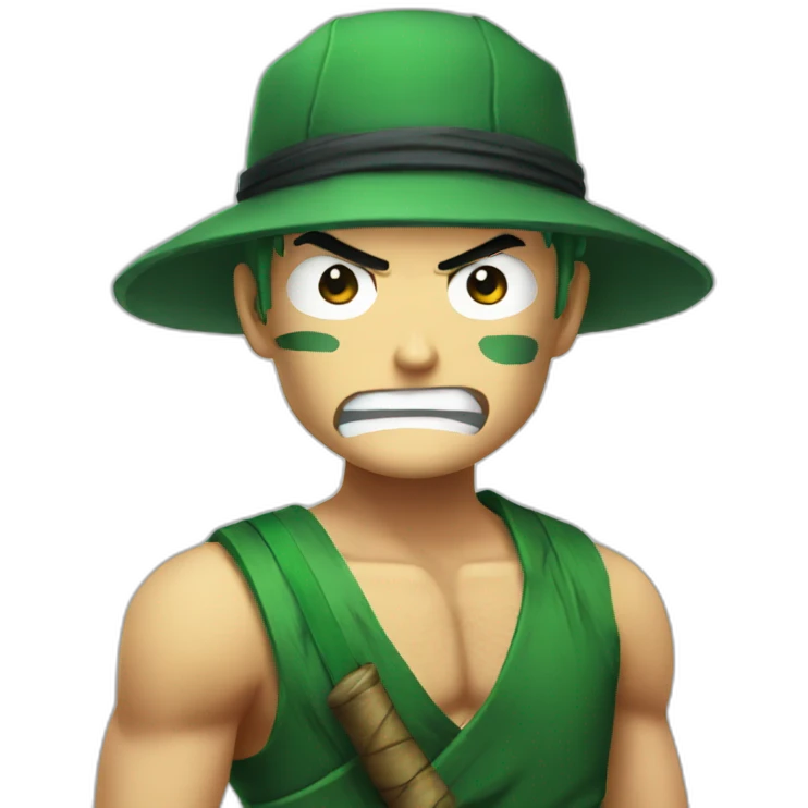 Angry Zoro emoji