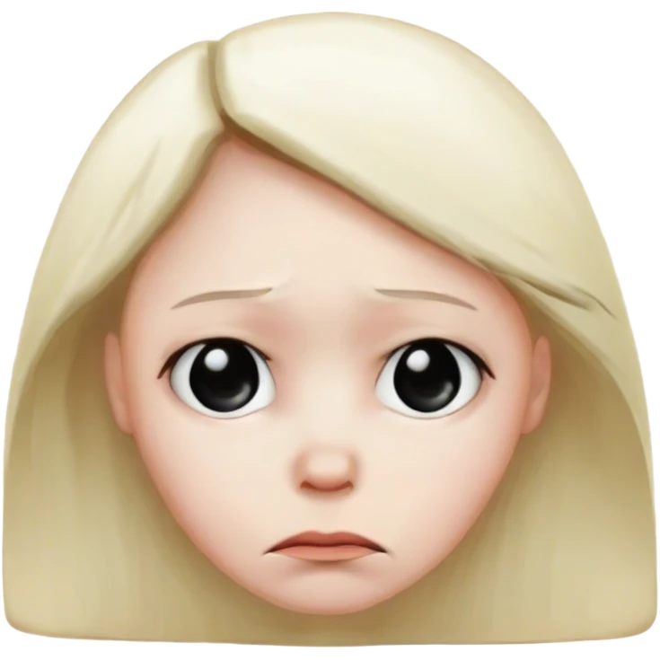 I love you but sad emoji