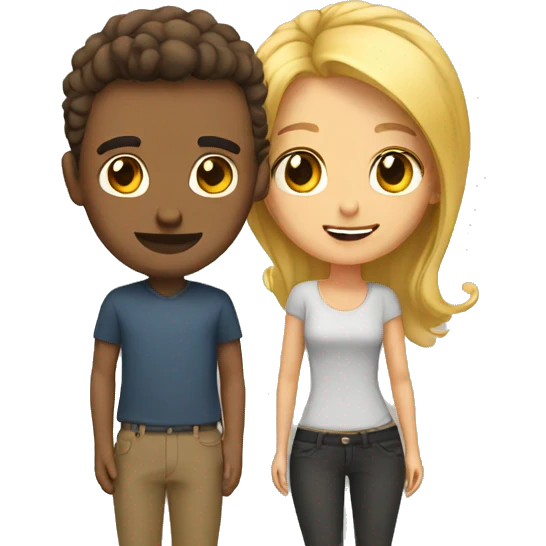 Cute couple emoji
