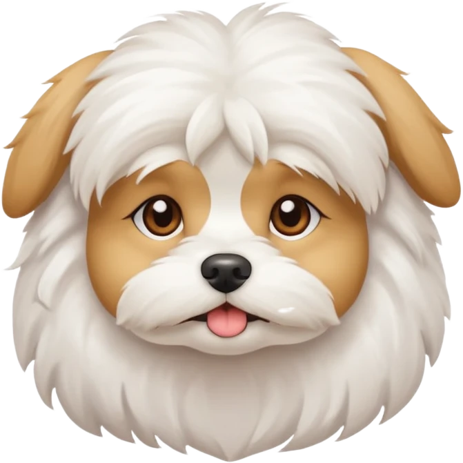 Cute dog Maltese emoji
