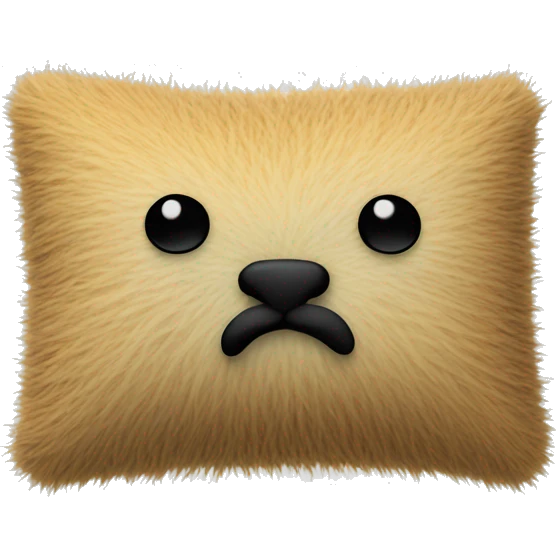 Pillow hairy texture emoji