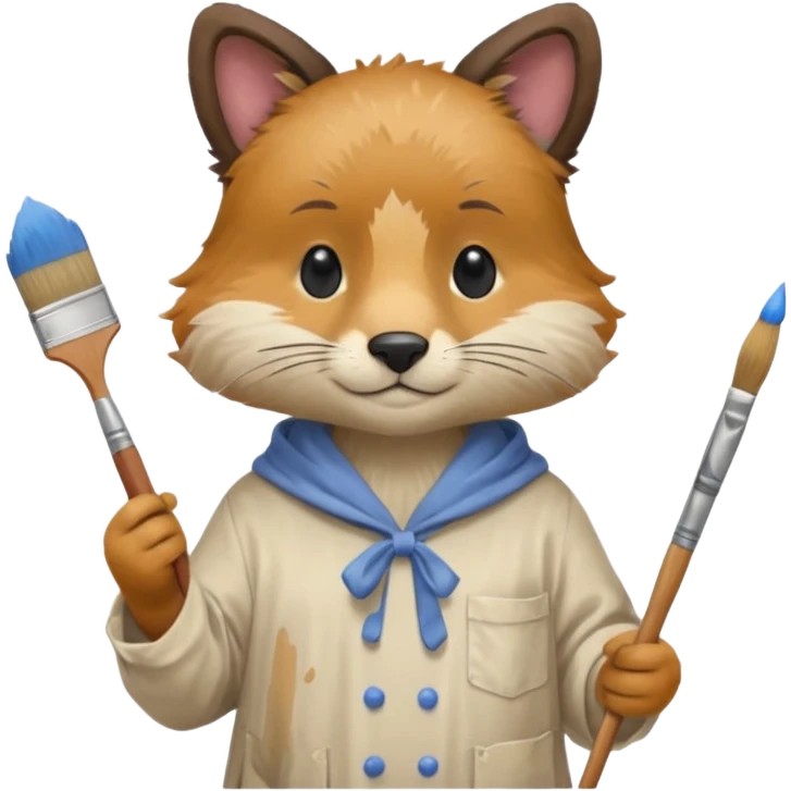 animal as painter emoji