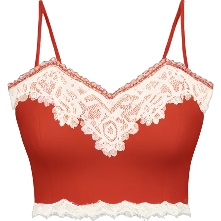 Red top with lace emoji
