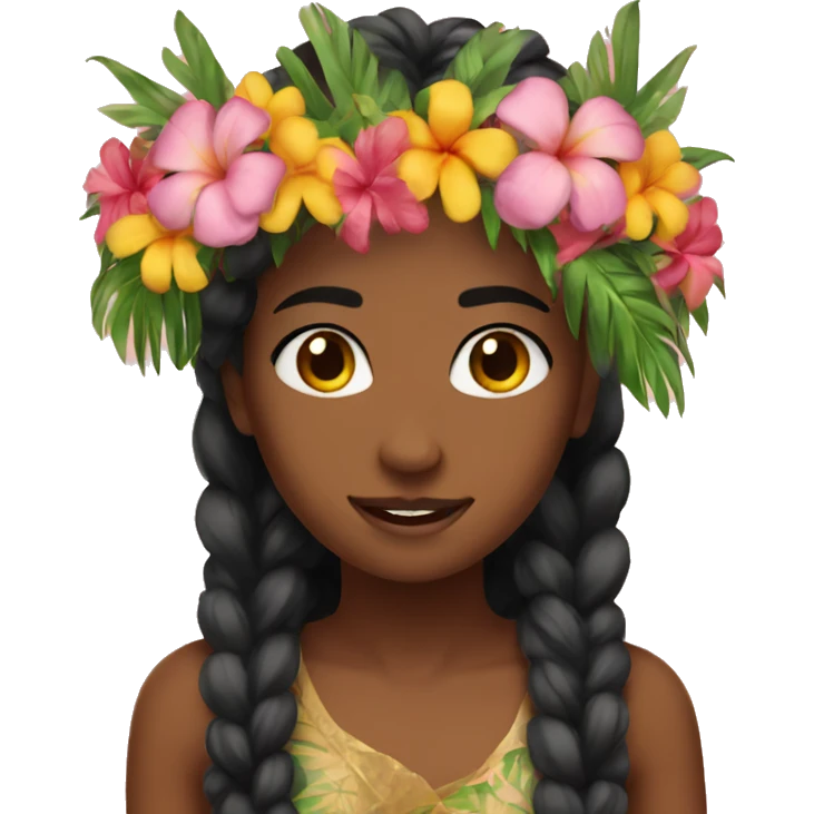 flower crown tropical emoji