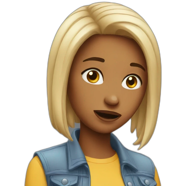 embarrassing girl  emoji