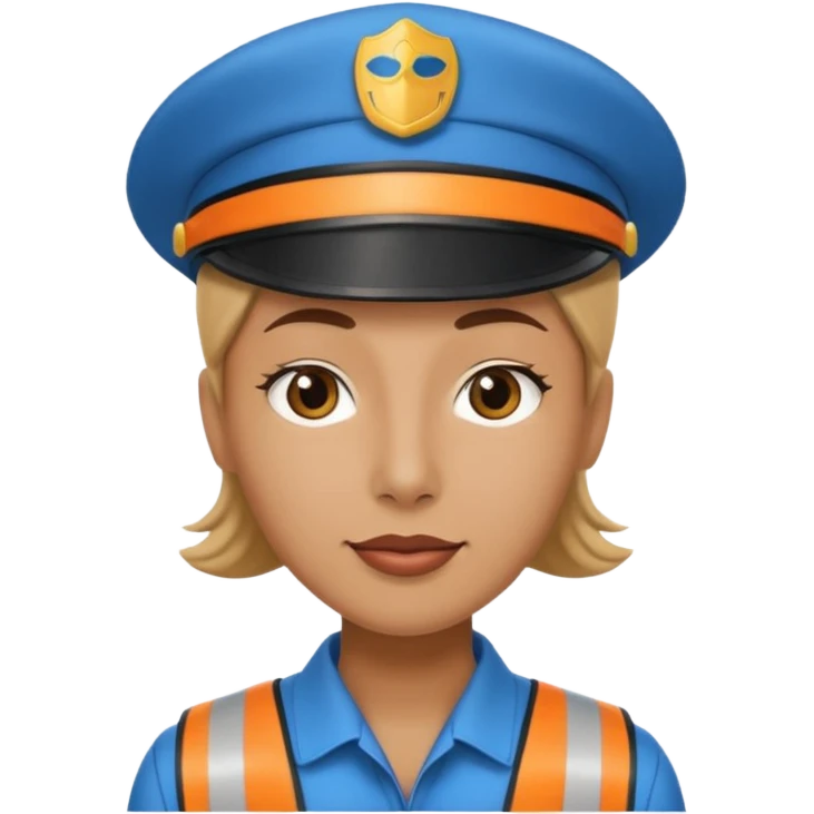 Wearing a parking attendant hat emoji