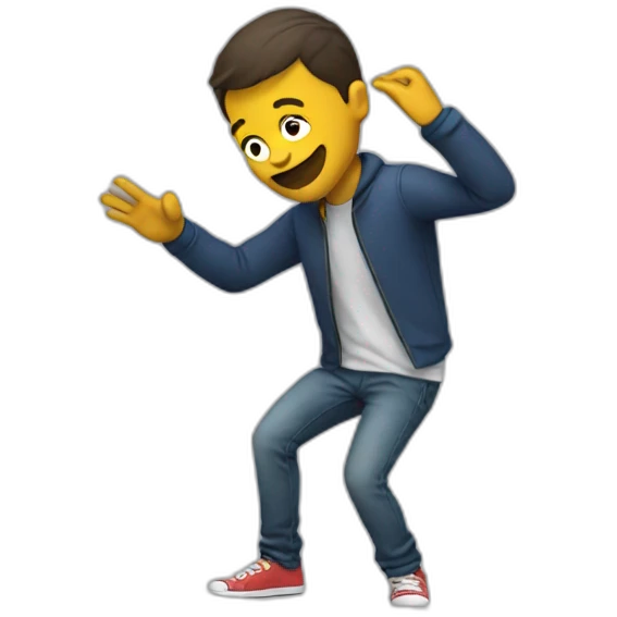 Man do a dab emoji